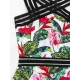 Strapless Floral Padded Backless Split-Joint One-Piece Swimwear Strapless Floral Padded Backless Split-Joint One-Piece Swimwear