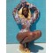 Belly-Hollow V-Neck Floral Flared Sleeves One-Piece Monokini Swimwear