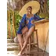 Belly-Hollow V-Neck Floral Flared Sleeves One-Piece Monokini Swimwear Belly-Hollow V-Neck Floral Flared Sleeves One-Piece Monokini Swimwear