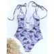 Spaghetti-Neck Animal Print Backless Sexy Slim One-Piece Swimwear Spaghetti-Neck Animal Print Backless Sexy Slim One-Piece Swimwear