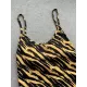 Spaghetti-Neck Tiger Print Backless Sey Slim One-Piece Swimwear Spaghetti-Neck Tiger Print Backless Sey Slim One-Piece Swimwear