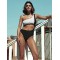 One-Shoulder Color-Block Belly-Hollow Fashion One-Piece Swimwear