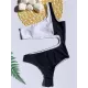 One-Shoulder Color-Block Belly-Hollow Fashion One-Piece Swimwear One-Shoulder Color-Block Belly-Hollow Fashion One-Piece Swimwear