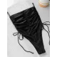 Solid Color Adjustable Lace-Up One-Piece Swimwear Solid Color Adjustable Lace-Up One-Piece Swimwear