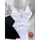 Sexy U-Neck Solid Color One-Piece Swimwear Sexy U-Neck Solid Color One-Piece Swimwear