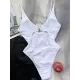 Sexy U-Neck Solid Color One-Piece Swimwear Sexy U-Neck Solid Color One-Piece Swimwear
