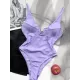 Sexy U-Neck Solid Color One-Piece Swimwear Sexy U-Neck Solid Color One-Piece Swimwear