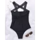 Solid Color See-Through Backless One-Piece Swimwear Solid Color See-Through Backless One-Piece Swimwear