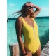 Solid Color Zipper Backless One-Piece Swimwear Solid Color Zipper Backless One-Piece Swimwear