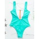 Solid Color Zipper Backless One-Piece Swimwear Solid Color Zipper Backless One-Piece Swimwear