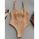 Leopard Print Backless One-Piece Swimsuit Leopard Print Backless One-Piece Swimsuit