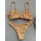 Leopard Print Backless One-Piece Swimsuit Leopard Print Backless One-Piece Swimsuit