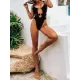 Sexy Sleeveless Split-Joint Hollow Monokini Swimwear Sexy Sleeveless Split-Joint Hollow Monokini Swimwear