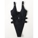 Sexy Sleeveless Split-Joint Hollow Monokini Swimwear Sexy Sleeveless Split-Joint Hollow Monokini Swimwear