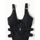 Sexy Sleeveless Split-Joint Hollow Monokini Swimwear Sexy Sleeveless Split-Joint Hollow Monokini Swimwear