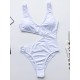 V-Neck Hollow Circular Ring One-Piece Swimwear V-Neck Hollow Circular Ring One-Piece Swimwear