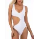 V-Neck Hollow Circular Ring One-Piece Swimwear V-Neck Hollow Circular Ring One-Piece Swimwear