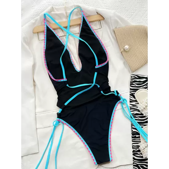 V-Neck One Piece Swimwear V-Neck One Piece Swimwear