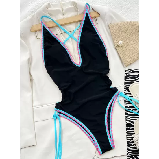 V-Neck One Piece Swimwear V-Neck One Piece Swimwear
