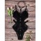 Net Yarn Split-Joint Bandage One-Piece Teddy Lingerie