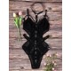 Net Yarn Split-Joint Bandage One-Piece Teddy Lingerie Net Yarn Split-Joint Bandage One-Piece Teddy Lingerie