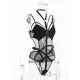 Net Yarn Split-Joint Bandage One-Piece Teddy Lingerie Net Yarn Split-Joint Bandage One-Piece Teddy Lingerie