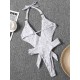 Halter Deep V Neck Backless Sexy Monokini Swimwear Halter Deep V Neck Backless Sexy Monokini Swimwear