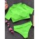 Plain Short Sleeve Tankini Swimsuit Plain Short Sleeve Tankini Swimsuit