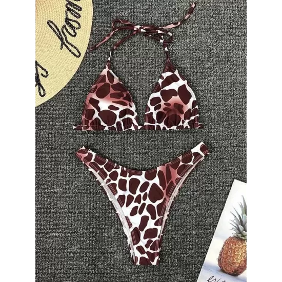Sexy Strapless &Sun Shirt Leopard Print Three Piece Tankini Swimsuit Sexy Strapless &Sun Shirt Leopard Print Three Piece Tankini Swimsuit