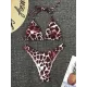 Sexy Strapless &Sun Shirt Leopard Print Three Piece Tankini Swimsuit Sexy Strapless &Sun Shirt Leopard Print Three Piece Tankini Swimsuit