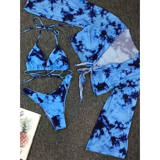 Sexy Strapless &Sun Shirt Leopard Print Three Piece Tankini Swimsuit Sexy Strapless &Sun Shirt Leopard Print Three Piece Tankini Swimsuit