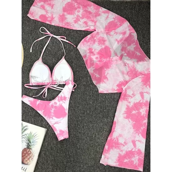 Sexy Strapless &Sun Shirt Leopard Print Three Piece Tankini Swimsuit Sexy Strapless &Sun Shirt Leopard Print Three Piece Tankini Swimsuit