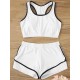 Solid Color Sports Tankini Swimsuit Solid Color Sports Tankini Swimsuit