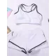 Solid Color Sports Tankini Swimsuit Solid Color Sports Tankini Swimsuit