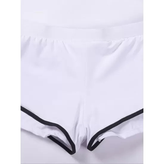 Solid Color Sports Tankini Swimsuit Solid Color Sports Tankini Swimsuit