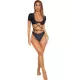 Short Sleeves Bandage Split Bikini Swimsuit Short Sleeves Bandage Split Bikini Swimsuit