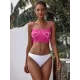 Abstract Printed Bandage Split Bikini Swimsuit Abstract Printed Bandage Split Bikini Swimsuit