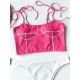 Abstract Printed Bandage Split Bikini Swimsuit Abstract Printed Bandage Split Bikini Swimsuit
