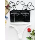 Abstract Printed Bandage Split Bikini Swimsuit Abstract Printed Bandage Split Bikini Swimsuit