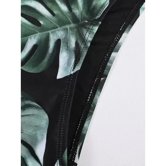 Floral-Print Split-Joint Split Wetsuit Floral-Print Split-Joint Split Wetsuit
