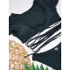 Bubble Sleeves Bandage Hollow Split Bikini Swimsuit Bubble Sleeves Bandage Hollow Split Bikini Swimsuit