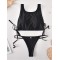 Vest Bandage Split Tankinis Swimsuit