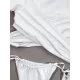 Stylish Bandage Split-Joint Short Sleeve Split Tankini Swimsuit Stylish Bandage Split-Joint Short Sleeve Split Tankini Swimsuit