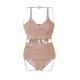 Ins Concise Pleated Split-Joint Split Bikini Swimsuit Ins Concise Pleated Split-Joint Split Bikini Swimsuit