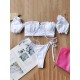Sweet Puff Sleeves Ruffled Split Tankini Swimsuit Sweet Puff Sleeves Ruffled Split Tankini Swimsuit