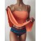 Conservative Falbala Bandeau +Colorful Bikini Pants