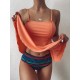 Conservative Falbala Bandeau +Colorful Bikini Pants Conservative Falbala Bandeau +Colorful Bikini Pants