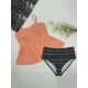 Conservative Falbala Bandeau +Colorful Bikini Pants Conservative Falbala Bandeau +Colorful Bikini Pants