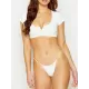 Solid Color Striped Short Sleeve Button Split Tankini Swimsuit Solid Color Striped Short Sleeve Button Split Tankini Swimsuit
