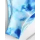 Gradient Tankini Square-Neck Split Bikini Swimsuit Gradient Tankini Square-Neck Split Bikini Swimsuit